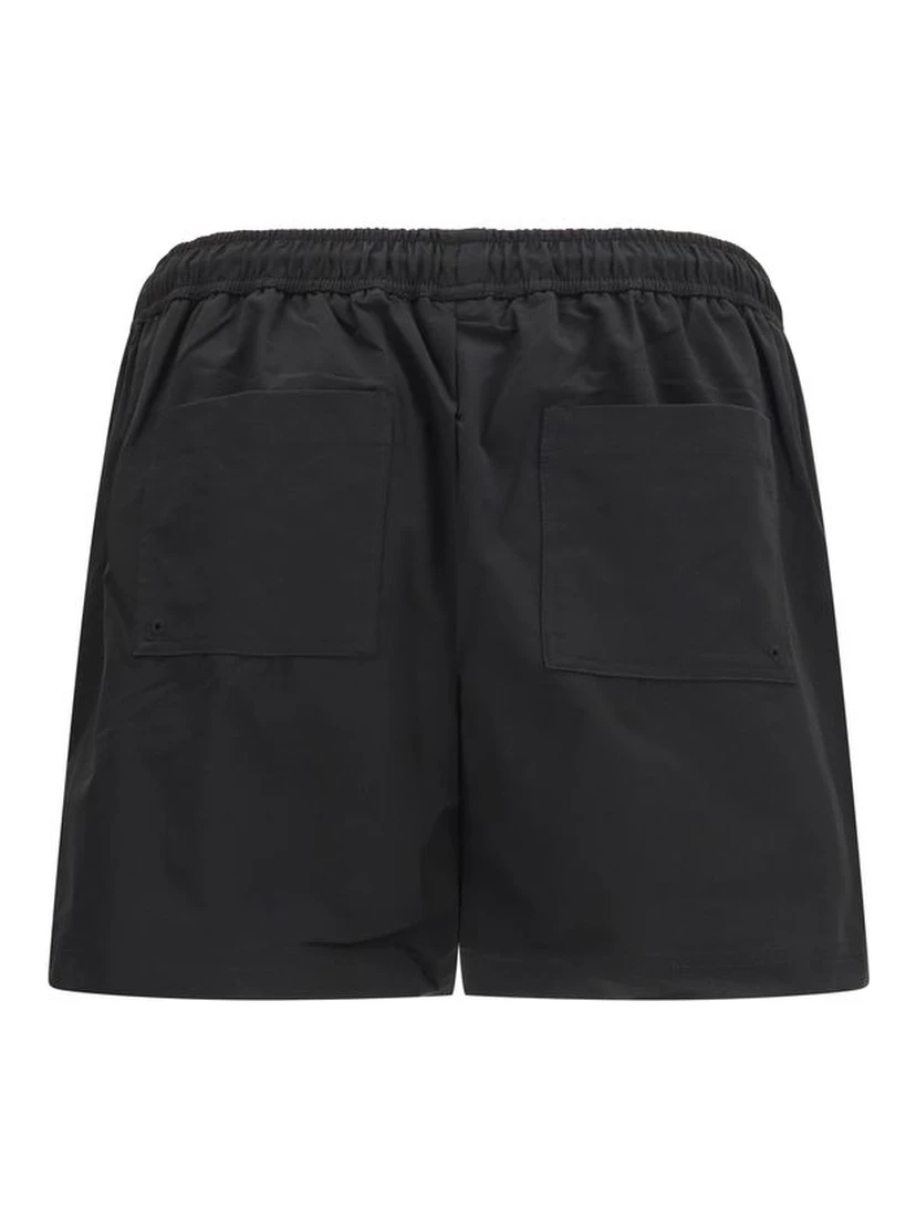 Black Polyester Shorts