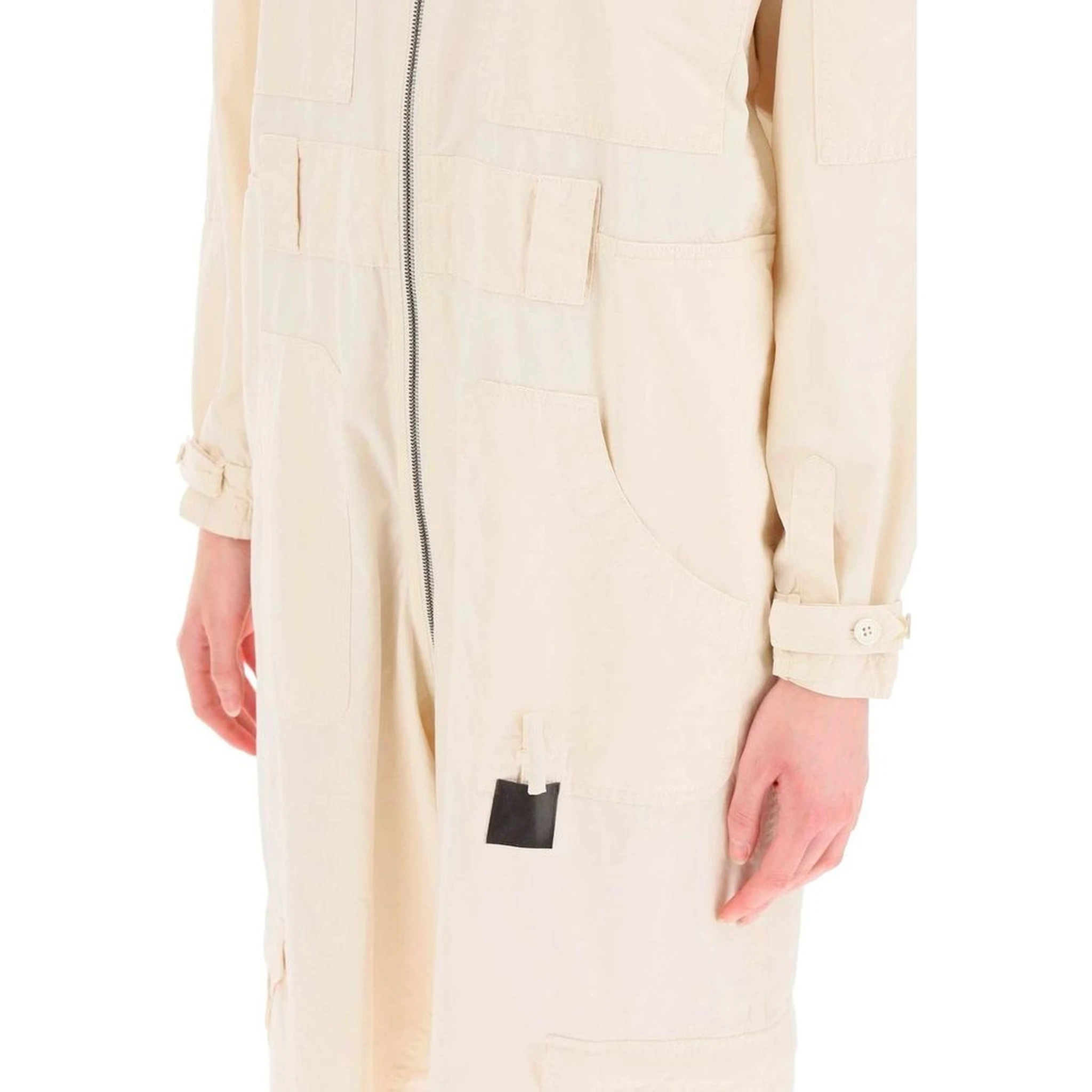 White Cotton Jumpsuit
