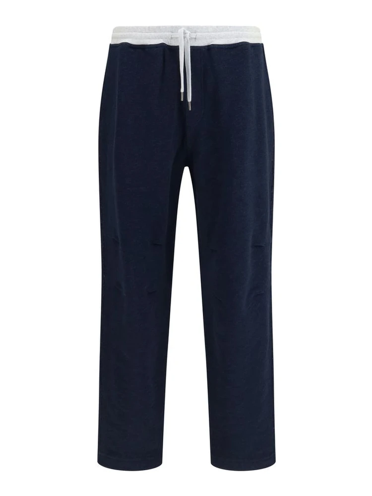 Blue Cotton Joggers (Workout Pants)