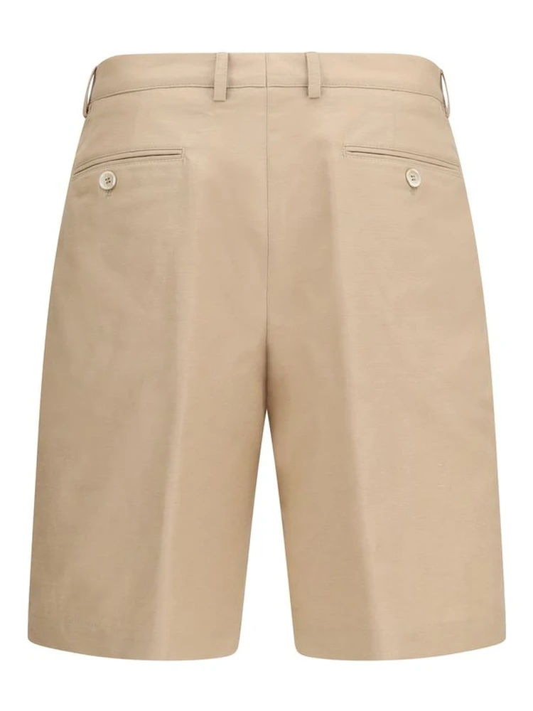 Beige Cotton Bermuda Shorts alternative