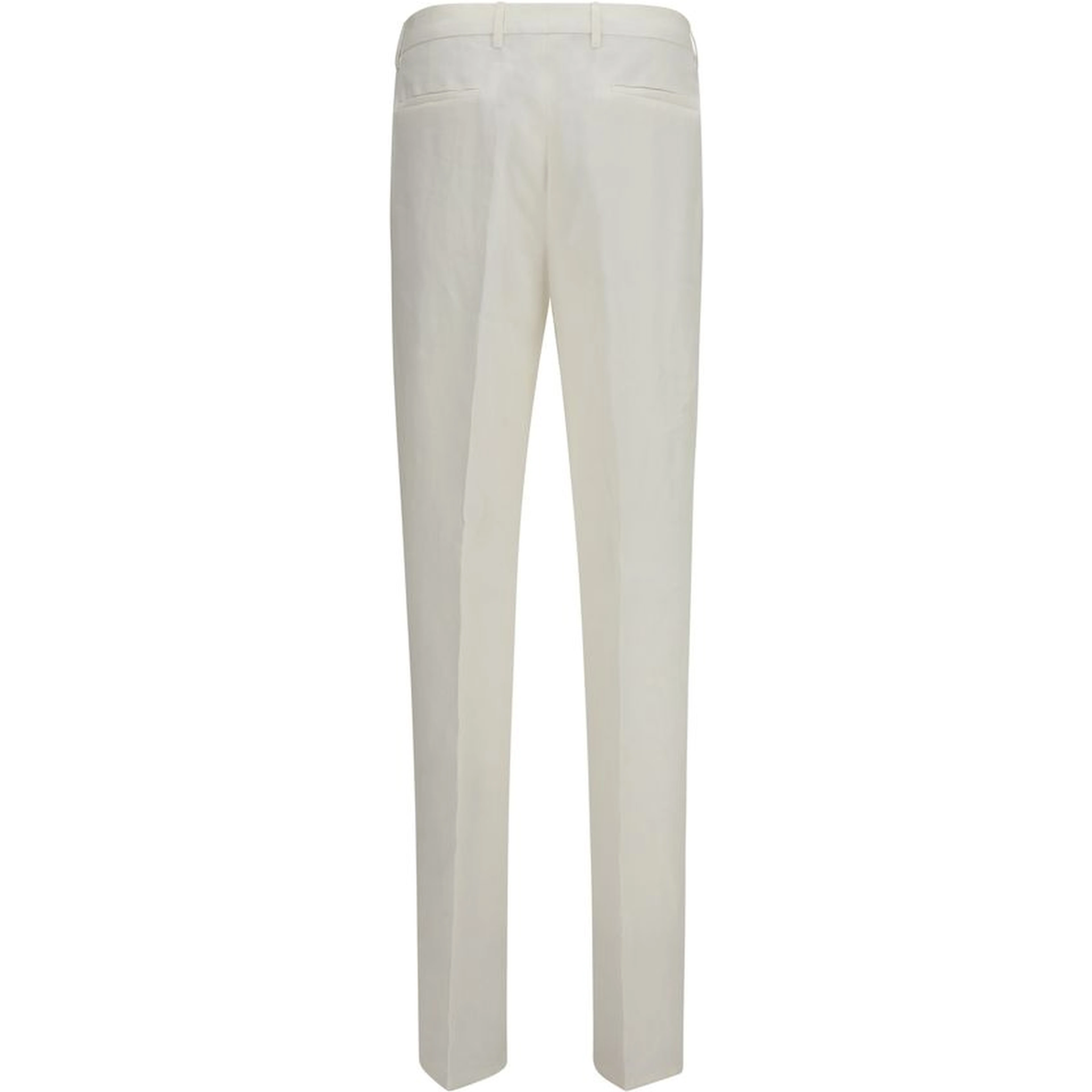 White Linen Casual Pants
