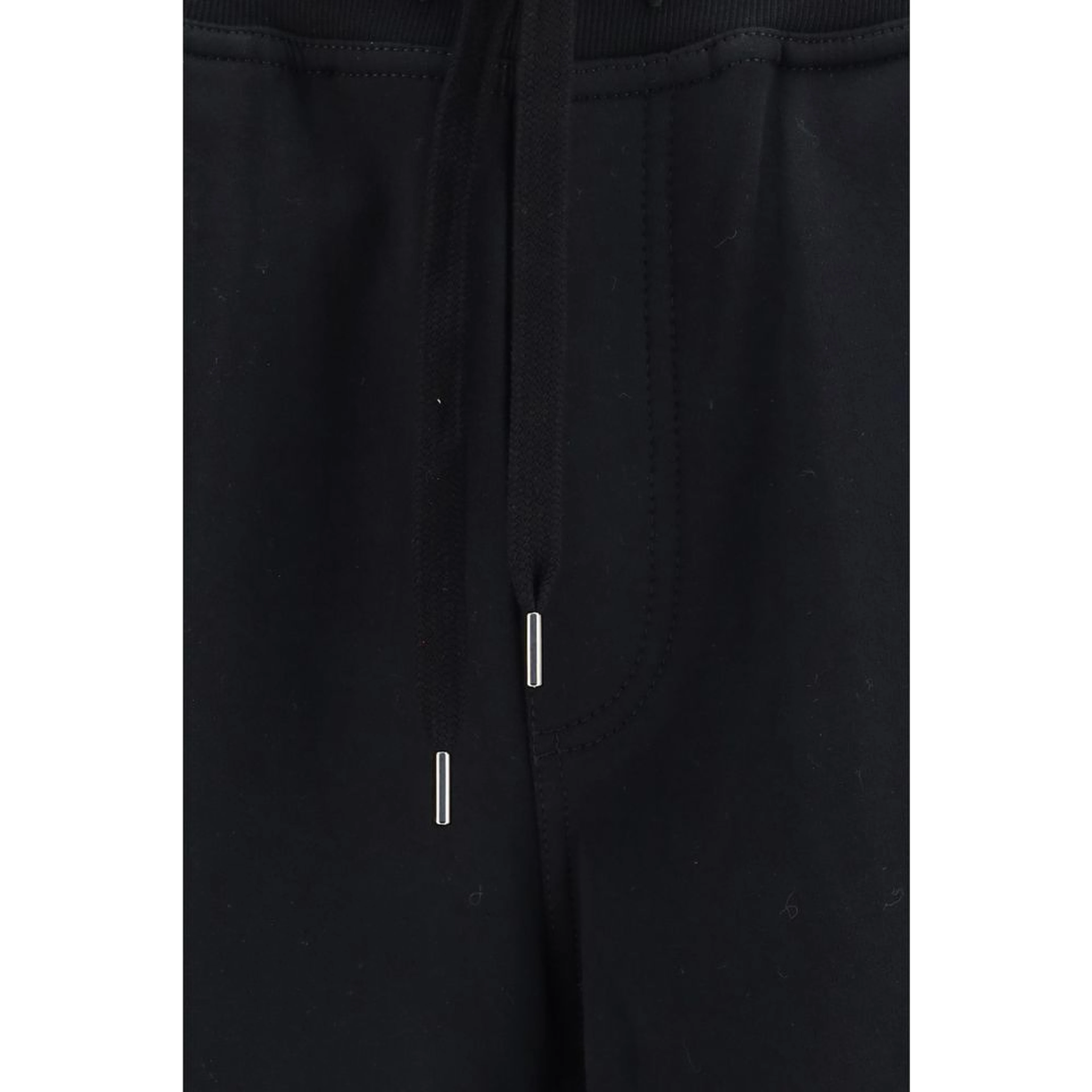 Black Cotton Bermuda Shorts