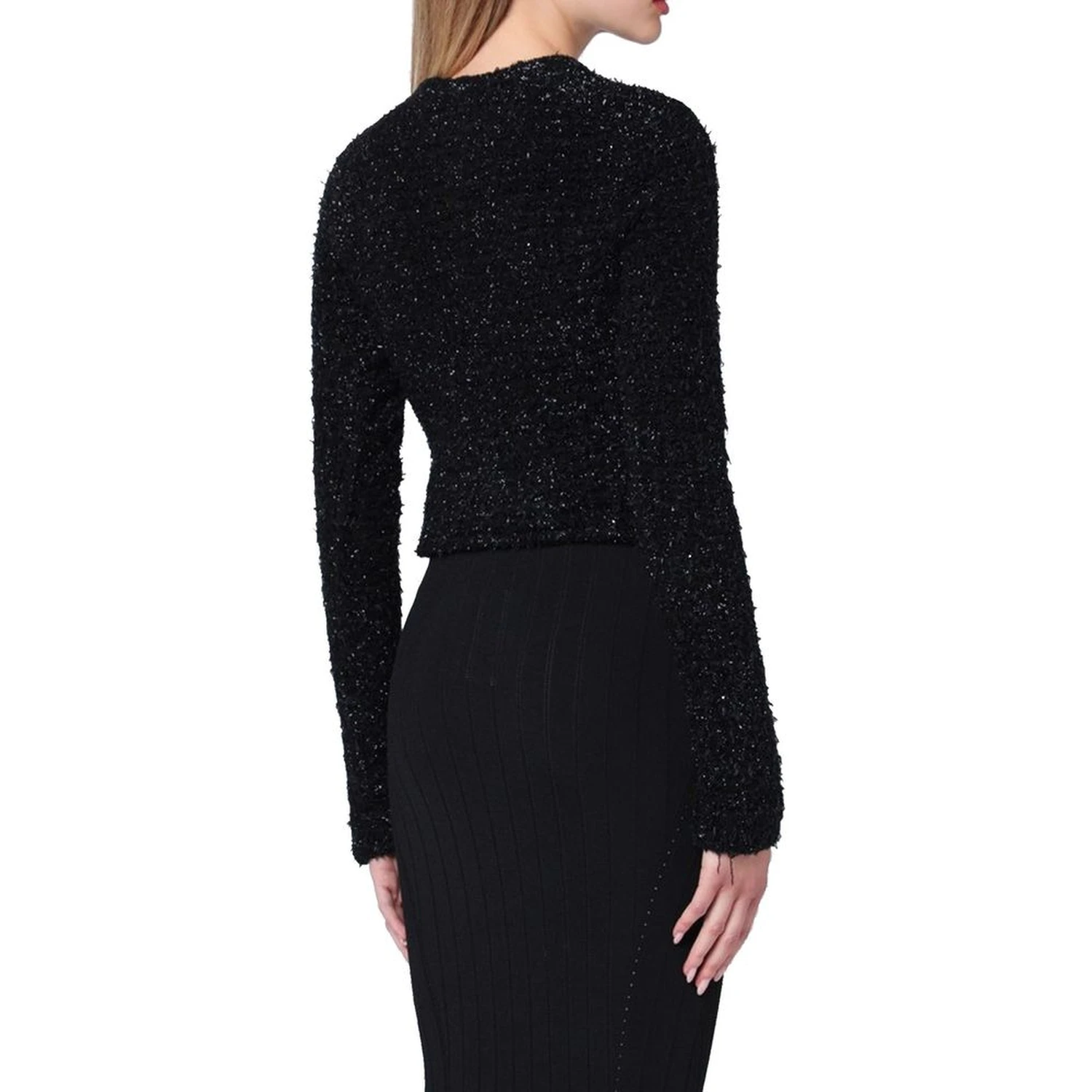Black Cotton Cardigan