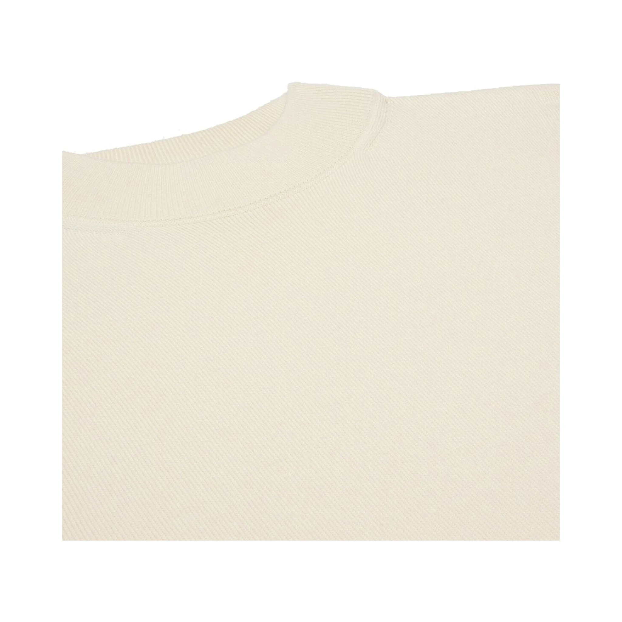 White Elastane Sweatshirt