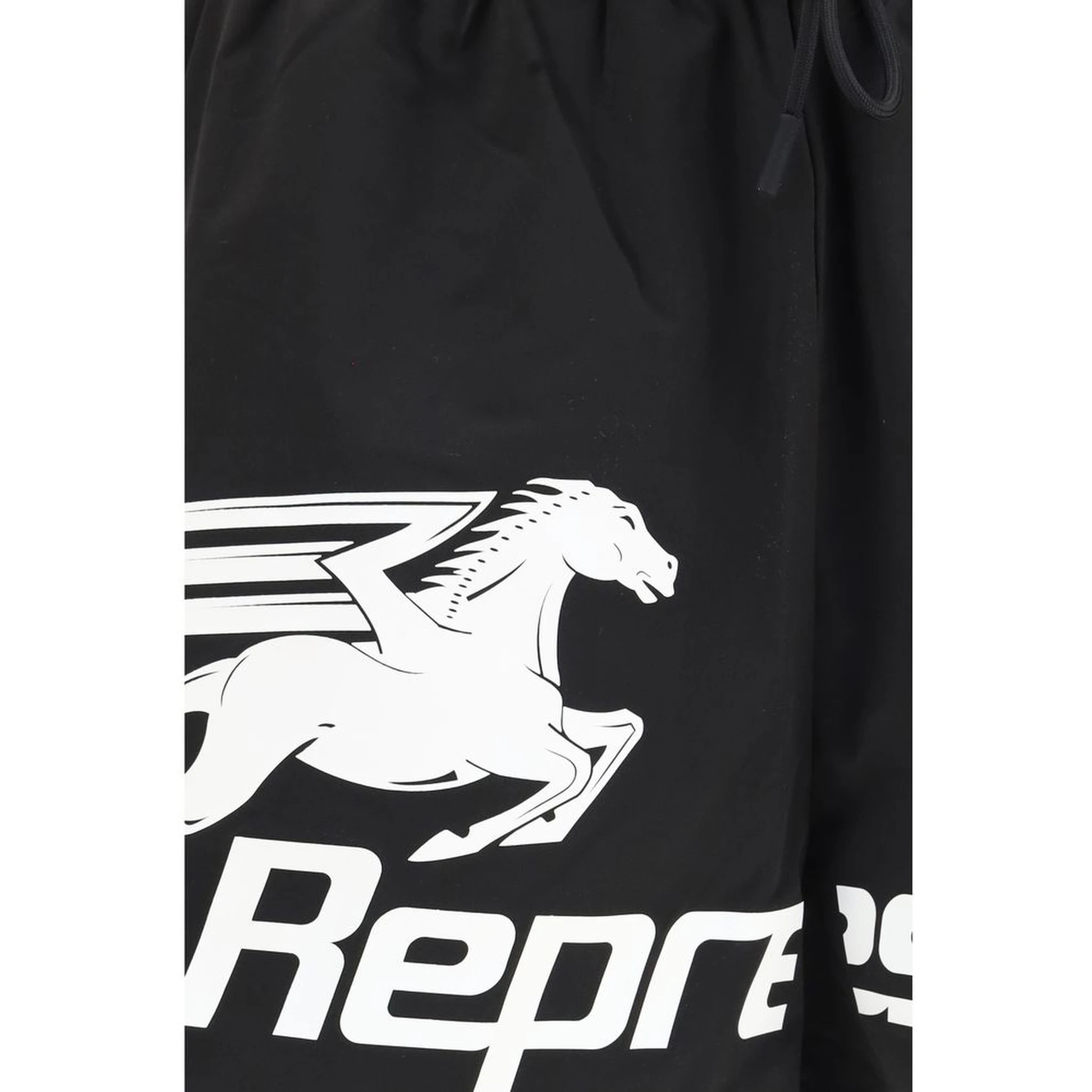 Black Polyester Shorts