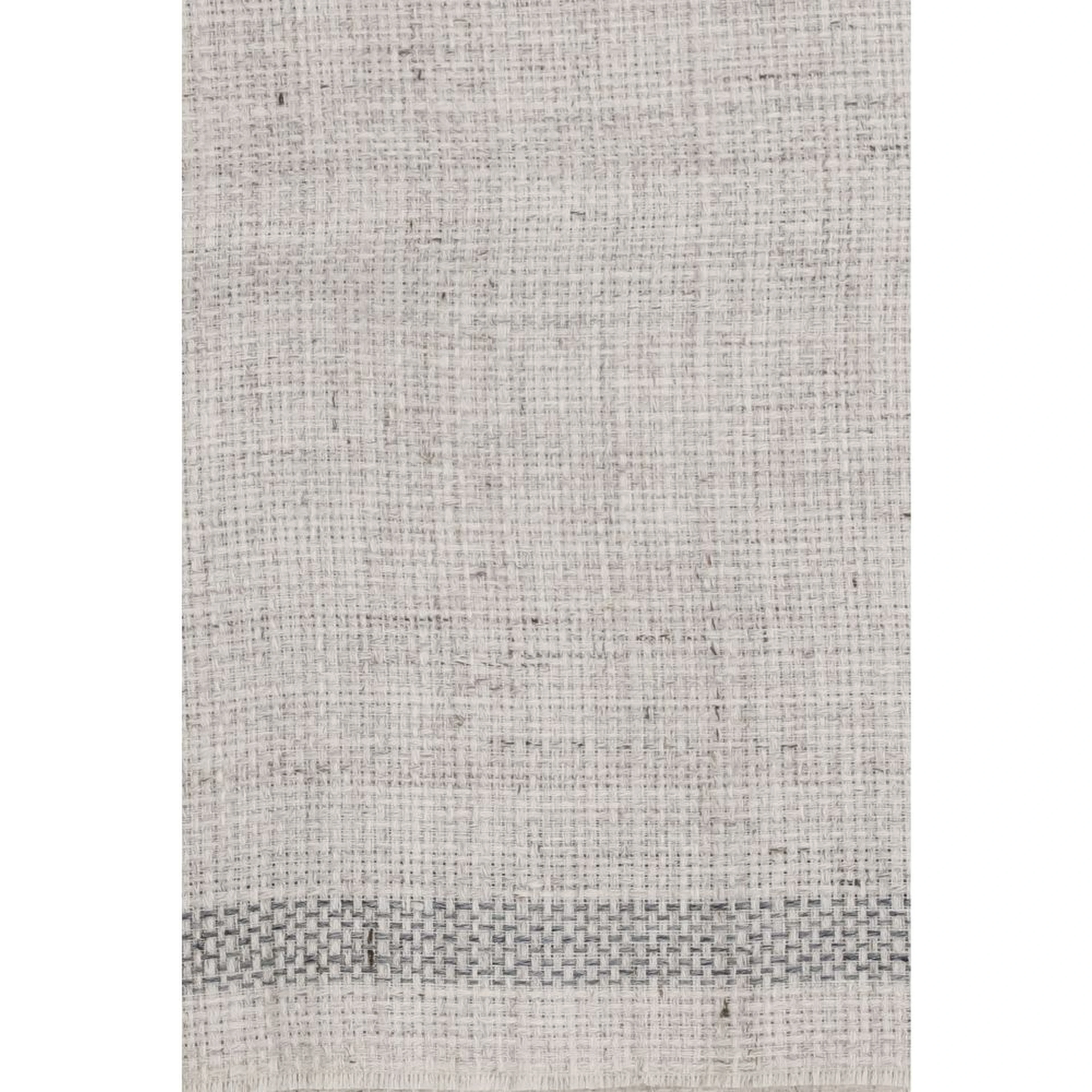 Gray Linen Scarf