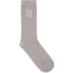 Beige Cotton Socks