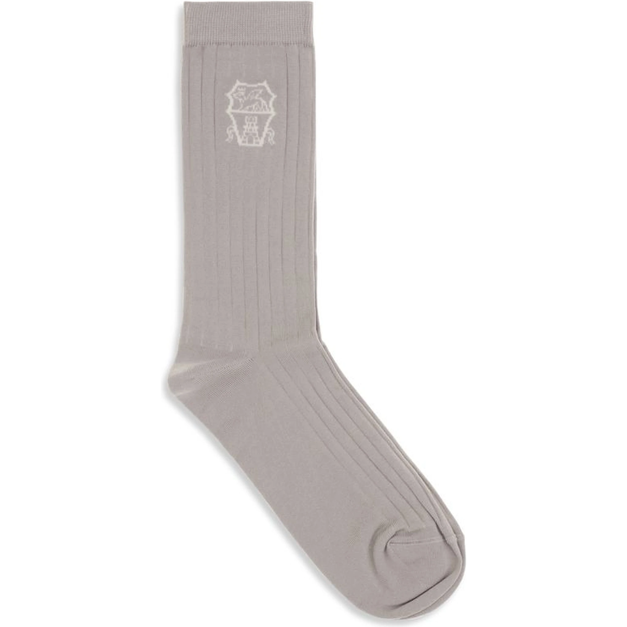 Beige Cotton Socks