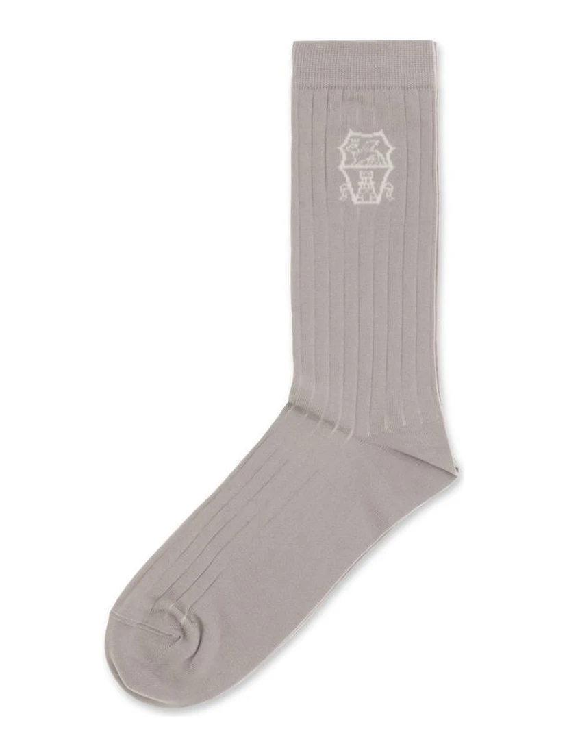 Beige Cotton Socks