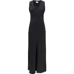 Black Viscose Casual Dress