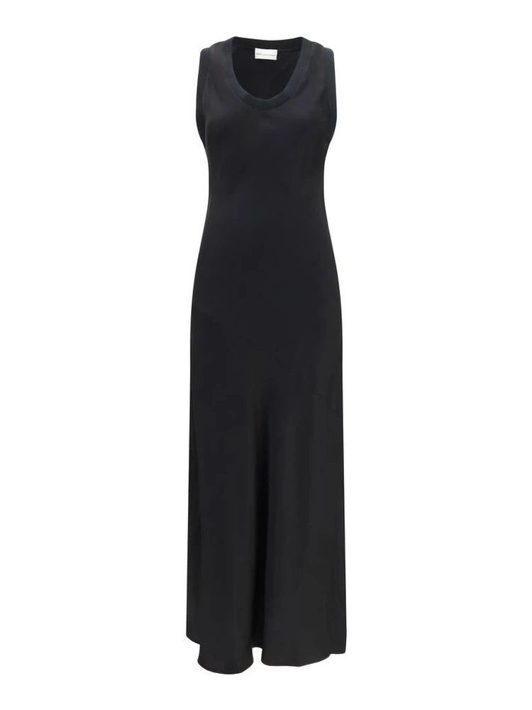 Black Viscose Casual Dress