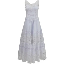 White Cotton Casual Dress