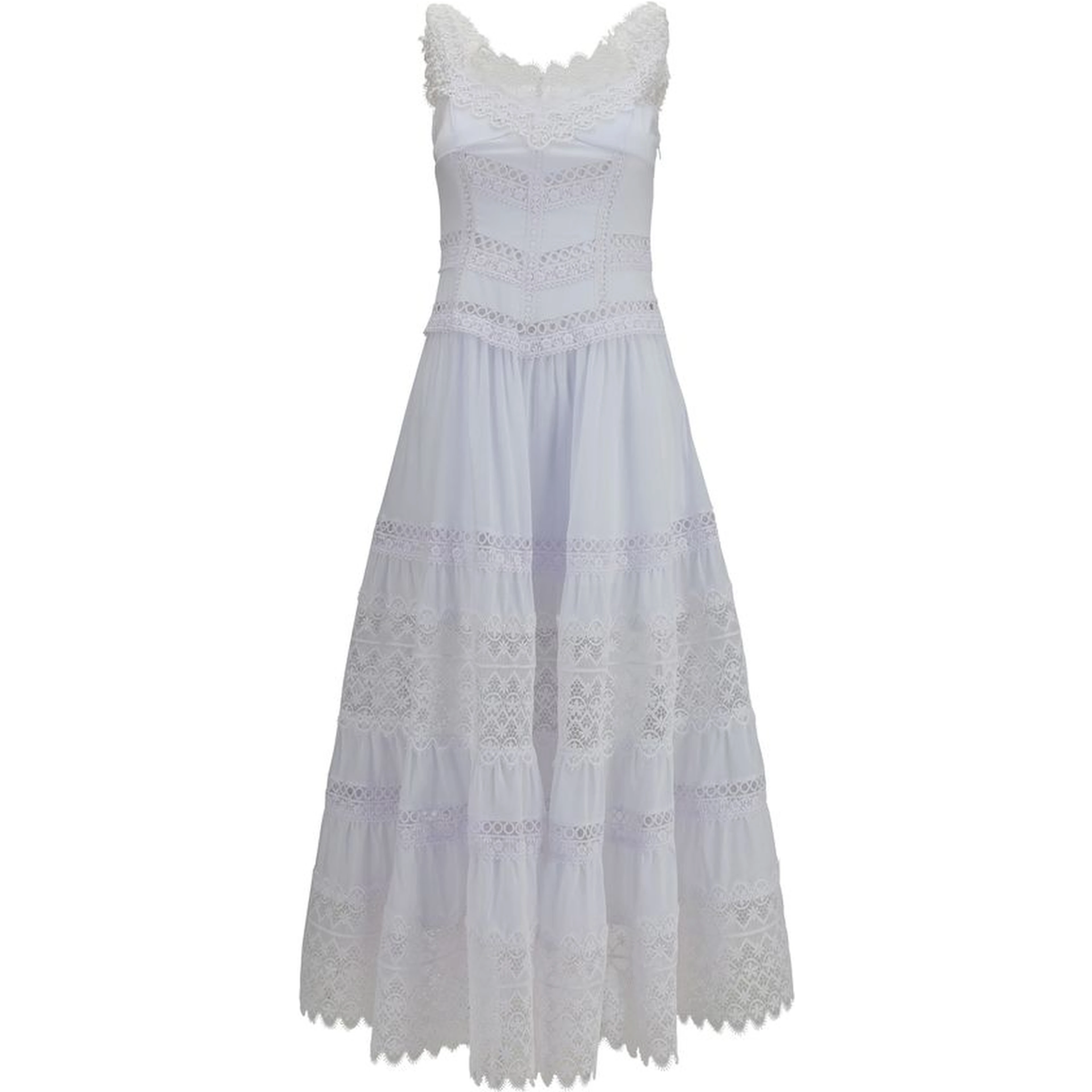 White Cotton Casual Dress