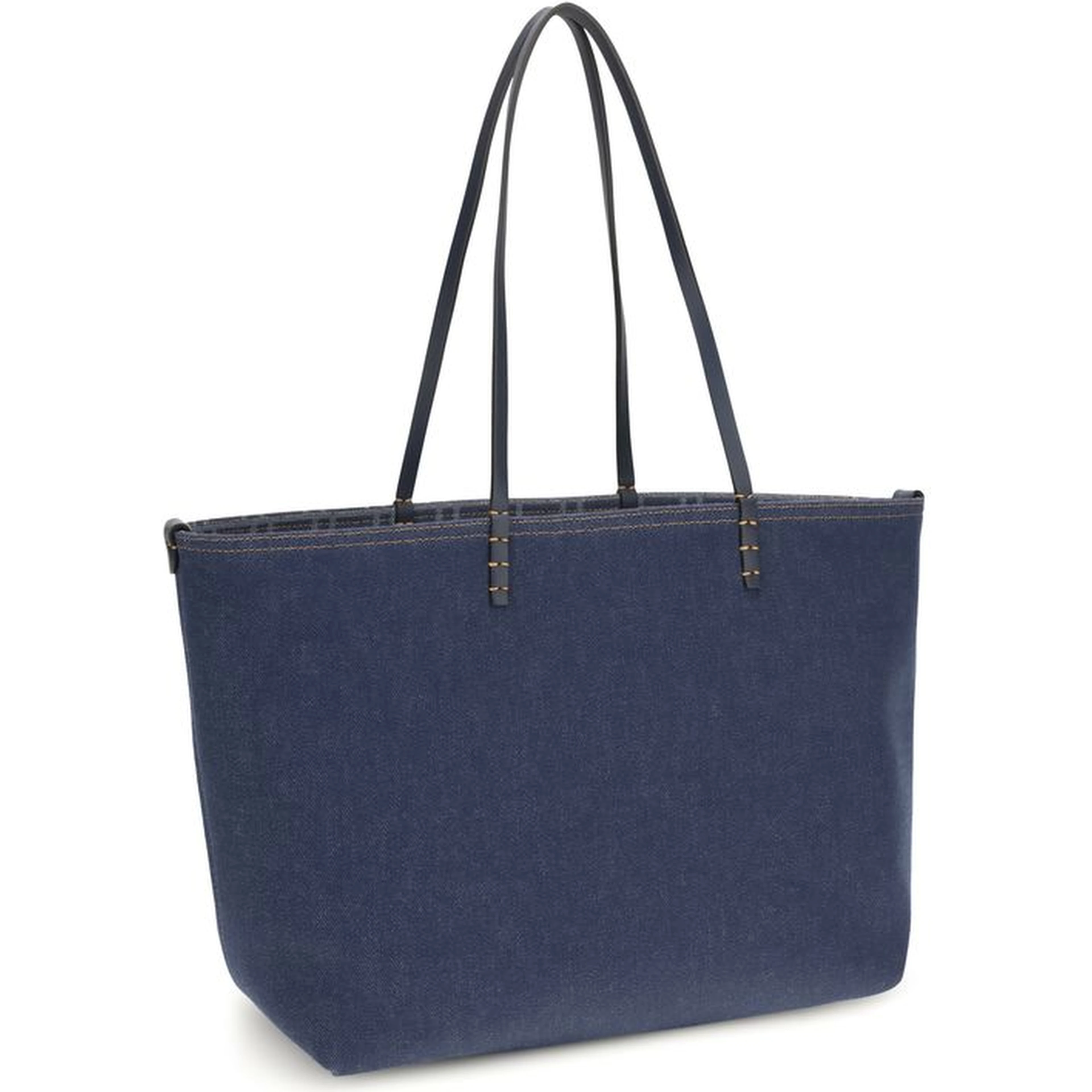 Blue Cotton Shoulder Bag
