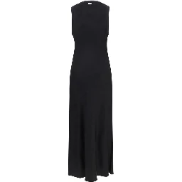 Black Viscose Casual Dress