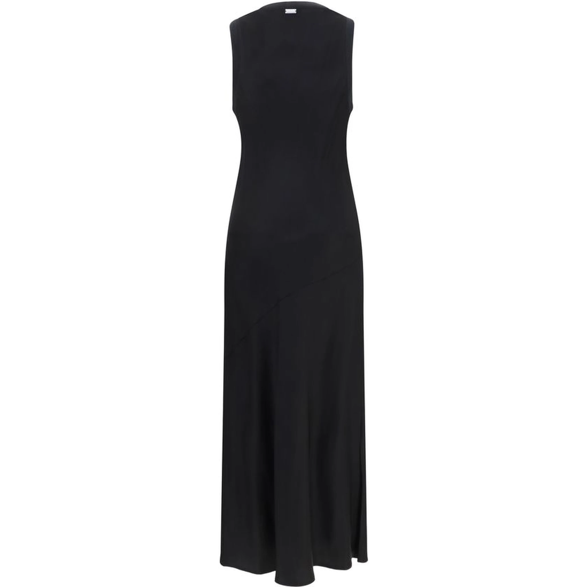 Black Viscose Casual Dress