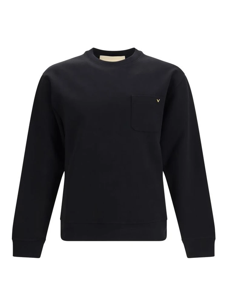 سويت شيرت قطني أسود