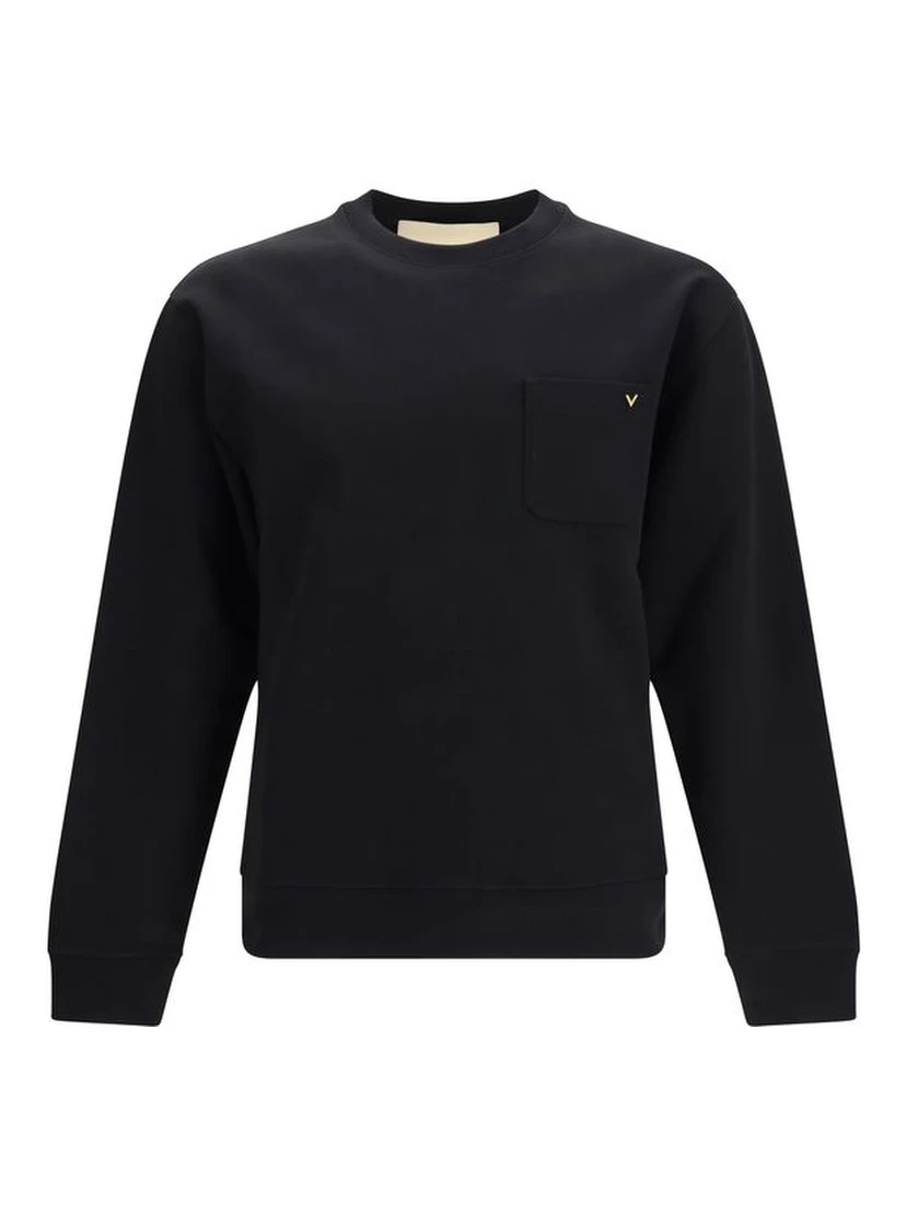 سويت شيرت قطني أسود