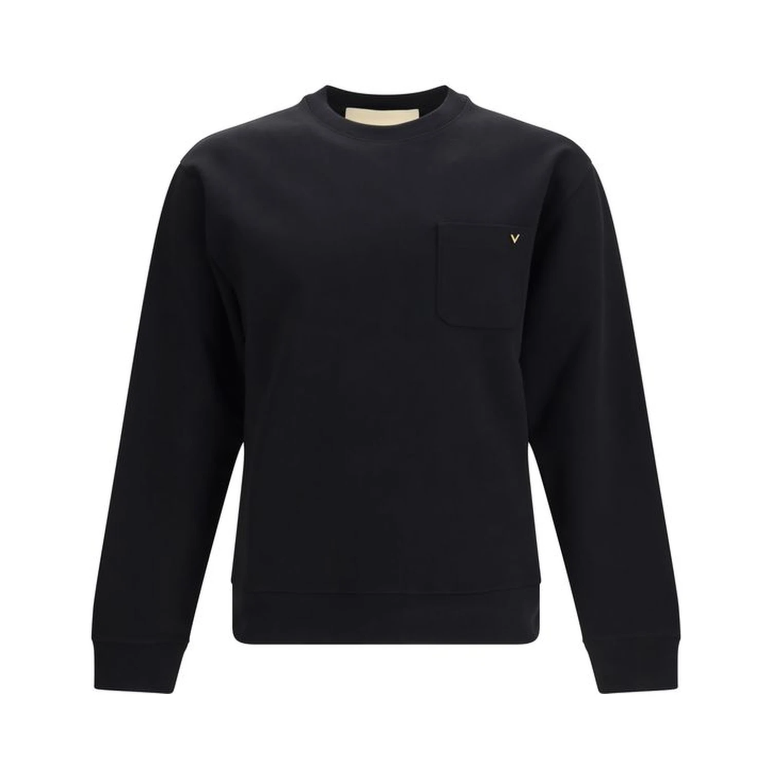 Black Cotton Sweatshirt