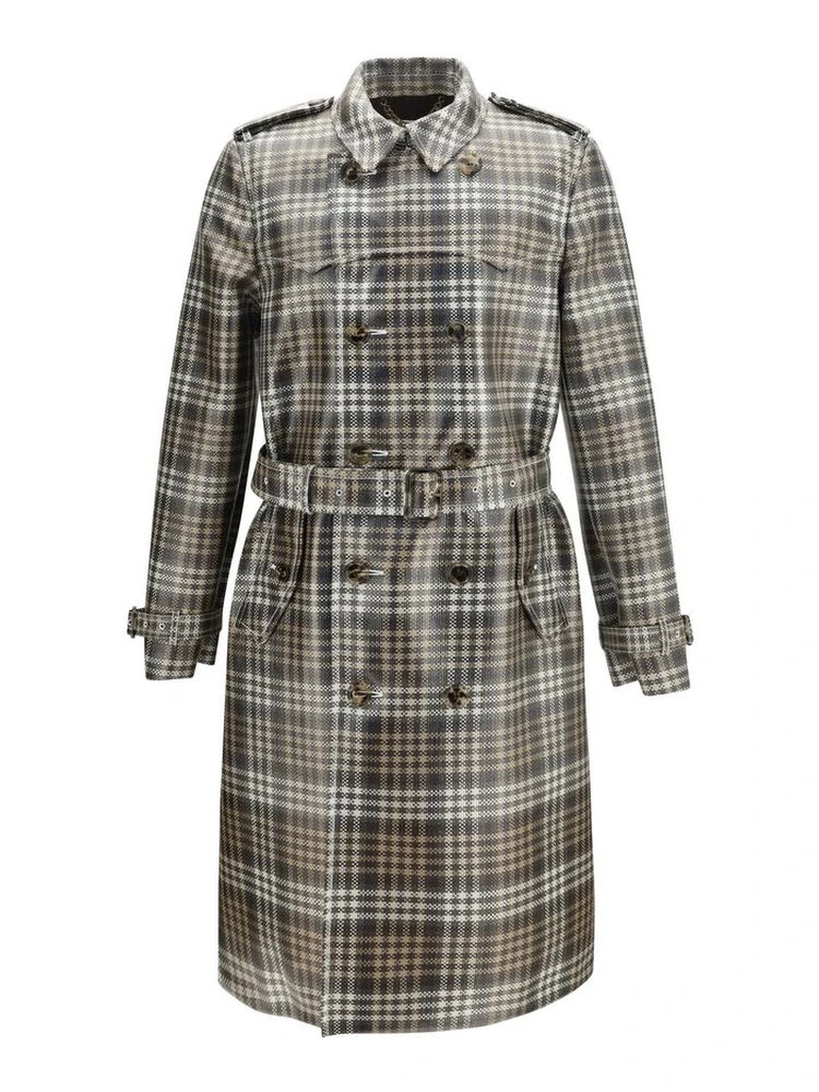 Brown Polyester Coat