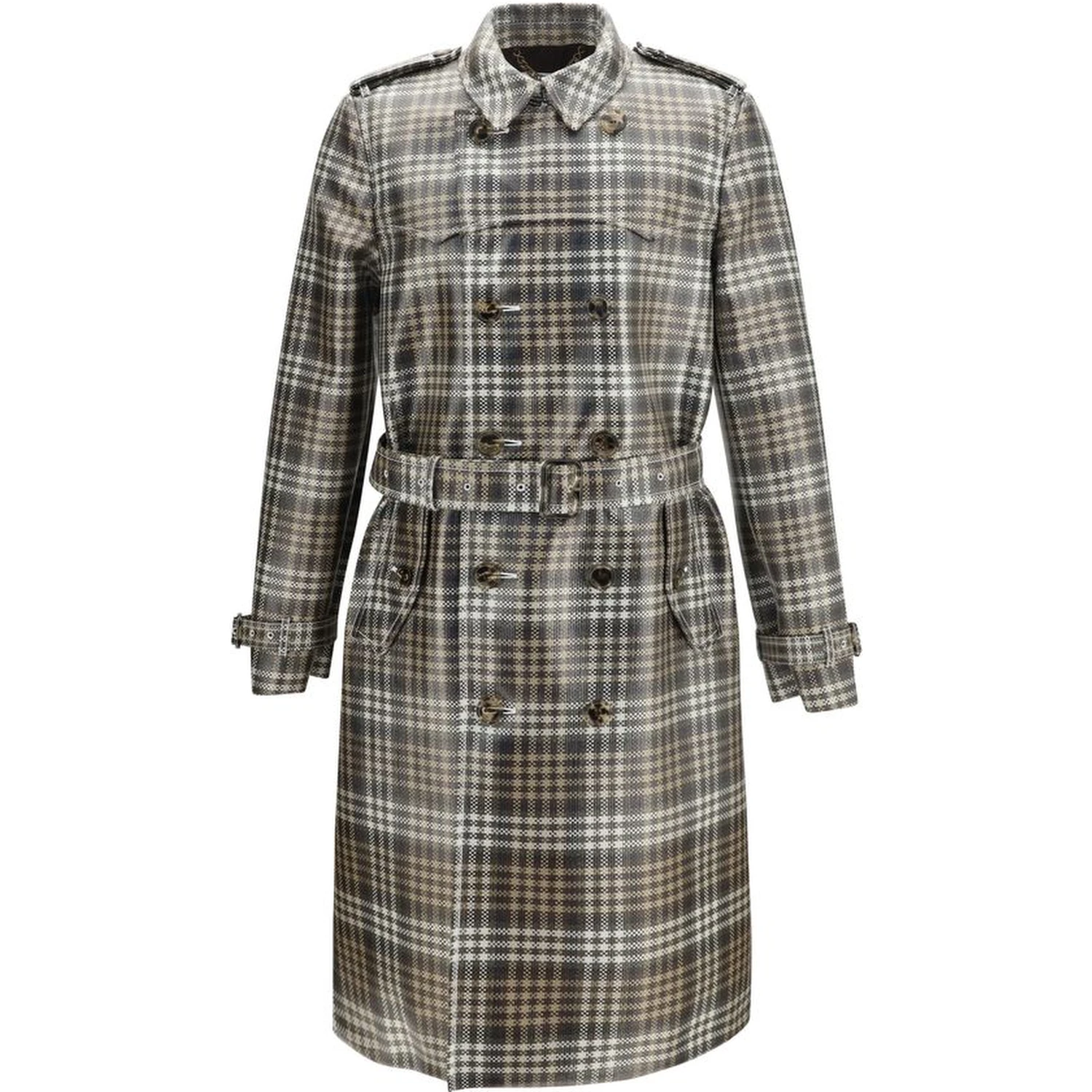 Brown Polyester Coat