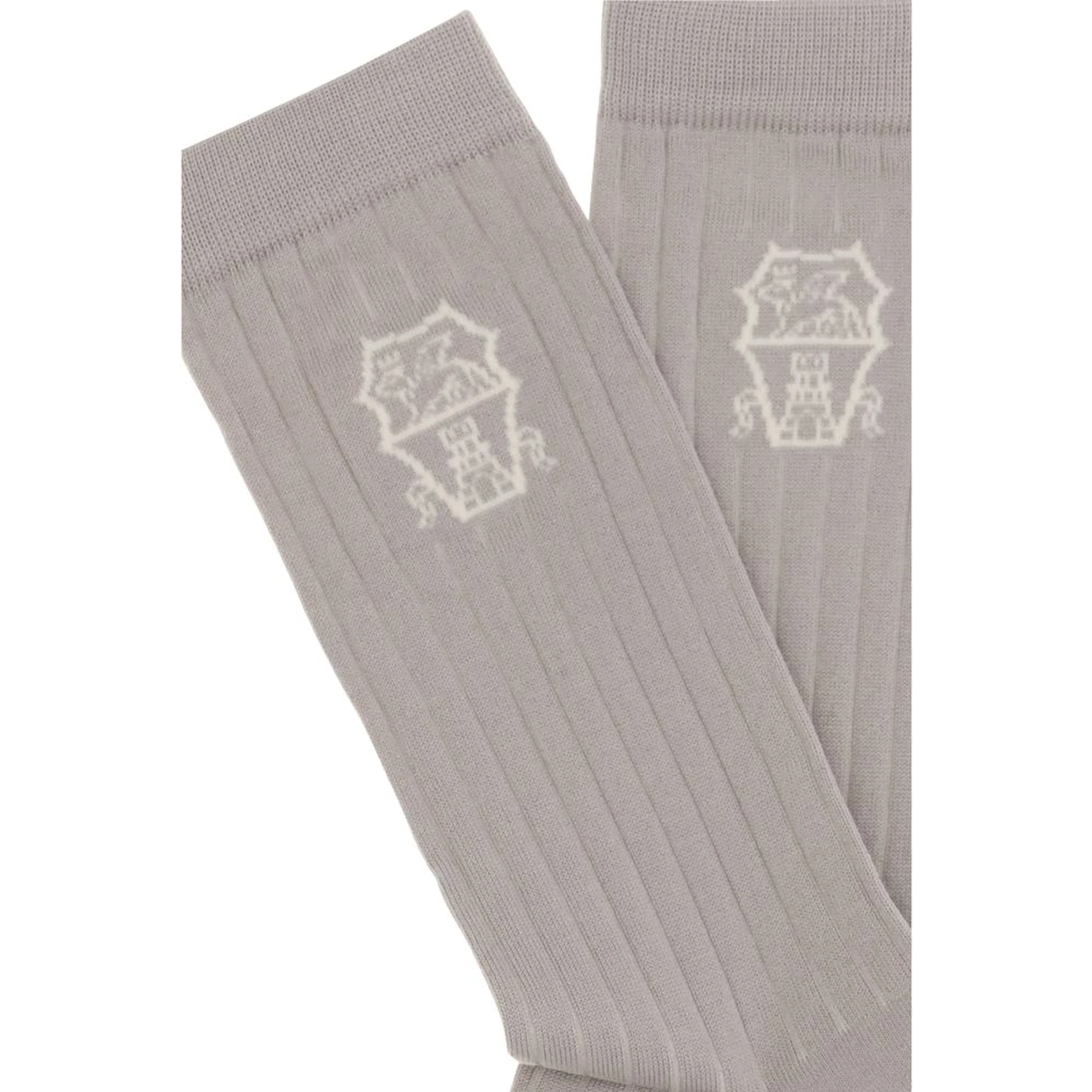 Beige Cotton Socks