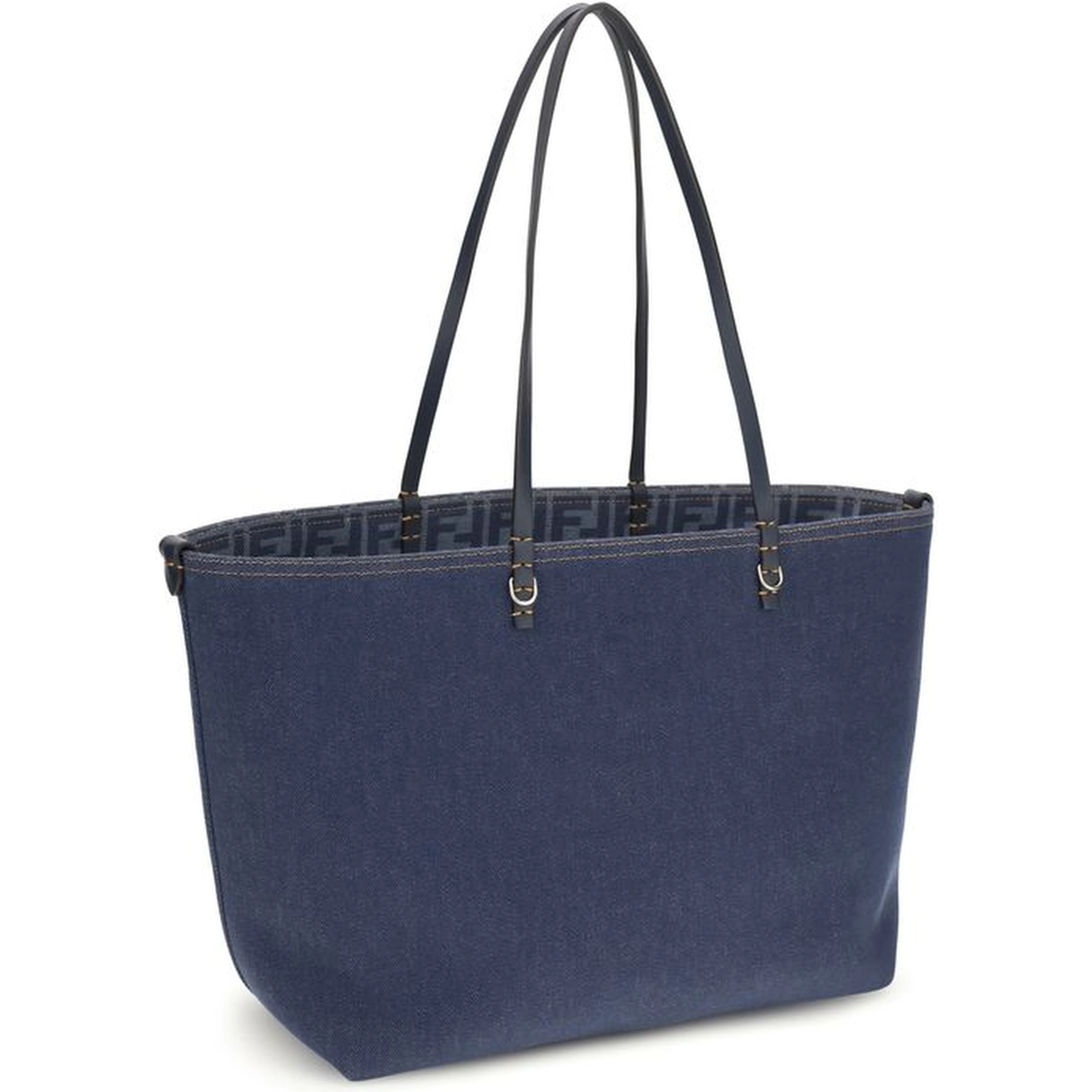 Blue Cotton Shoulder Bag