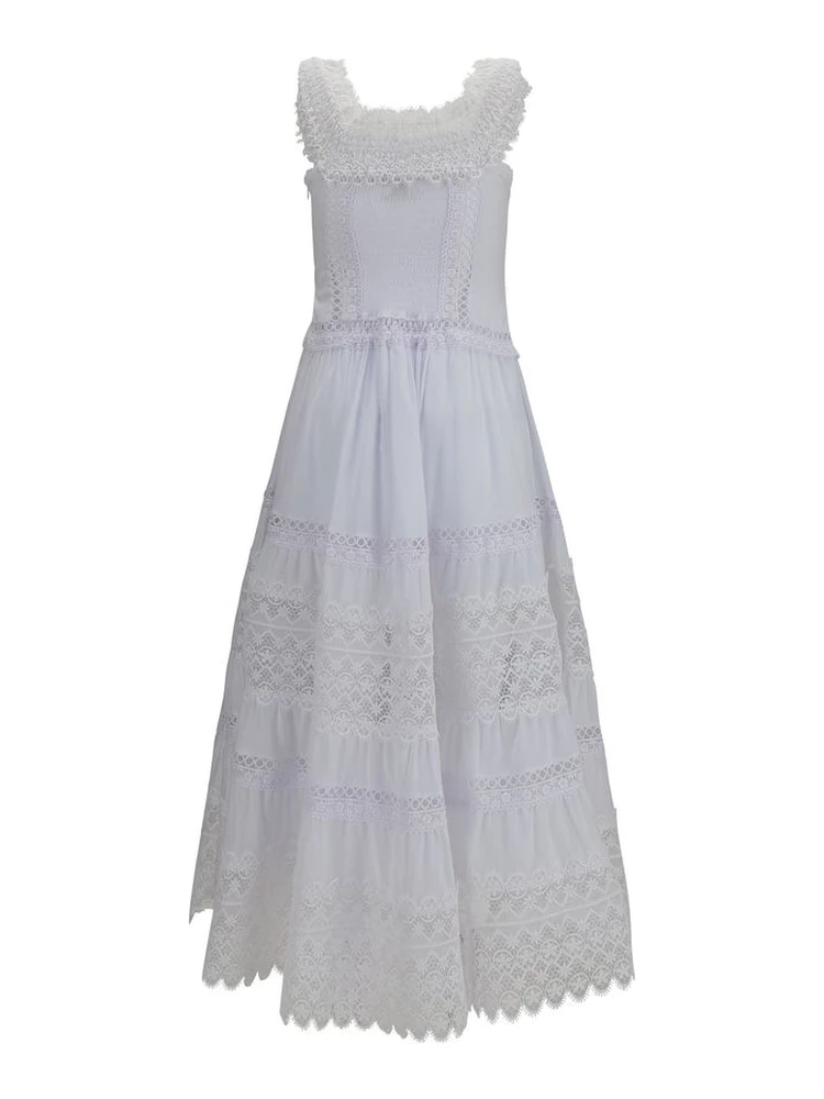 White Cotton Casual Dress alternative