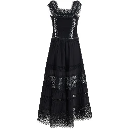 Black Cotton Casual Dress