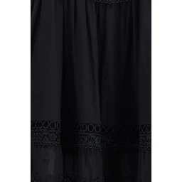 Black Cotton Casual Dress