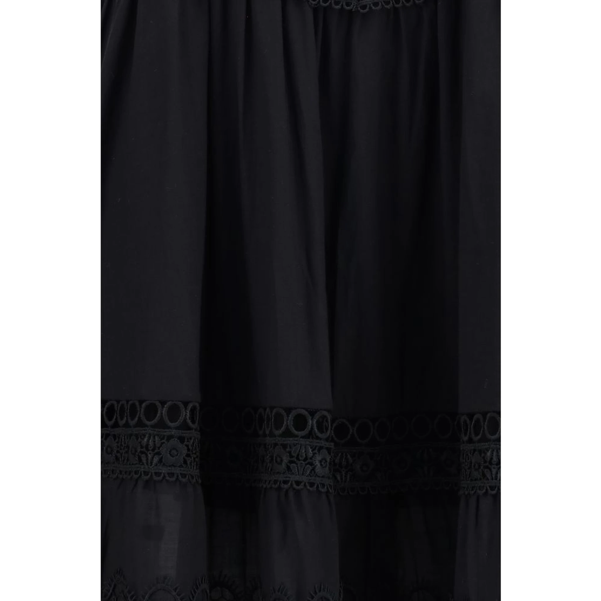 Black Cotton Casual Dress