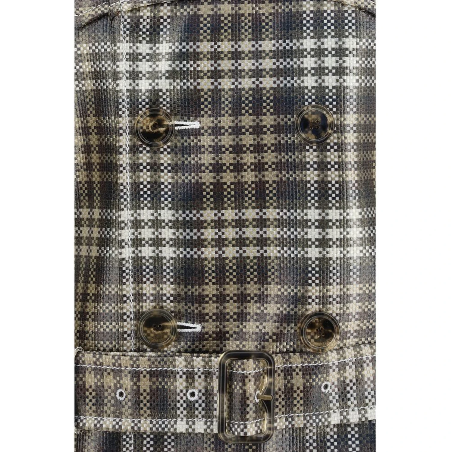 Brown Polyester Coat
