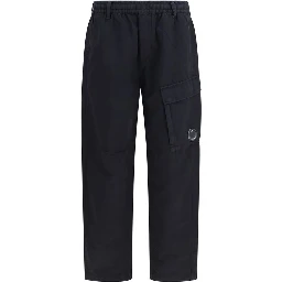 Black Cotton Cargo Pants