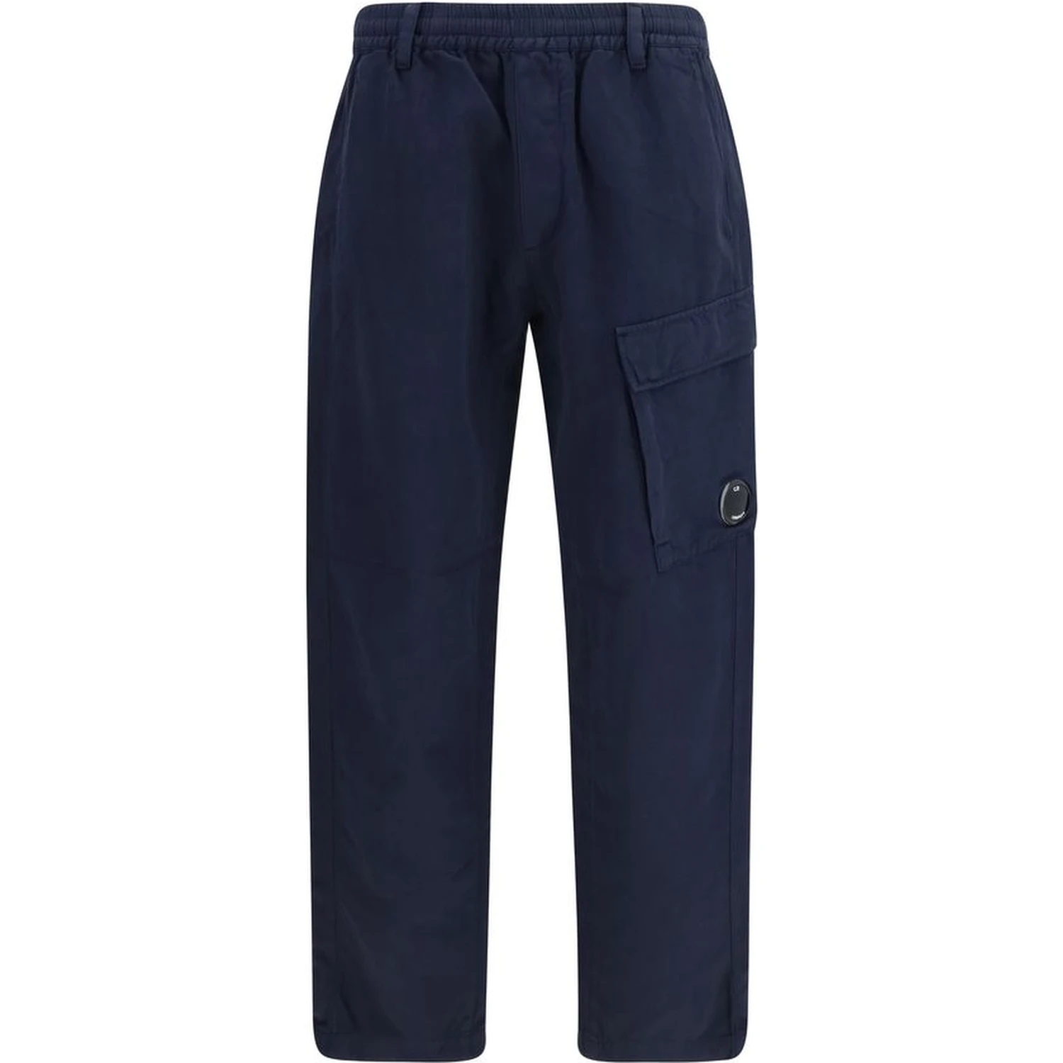 Blue Cotton Cargo Pants