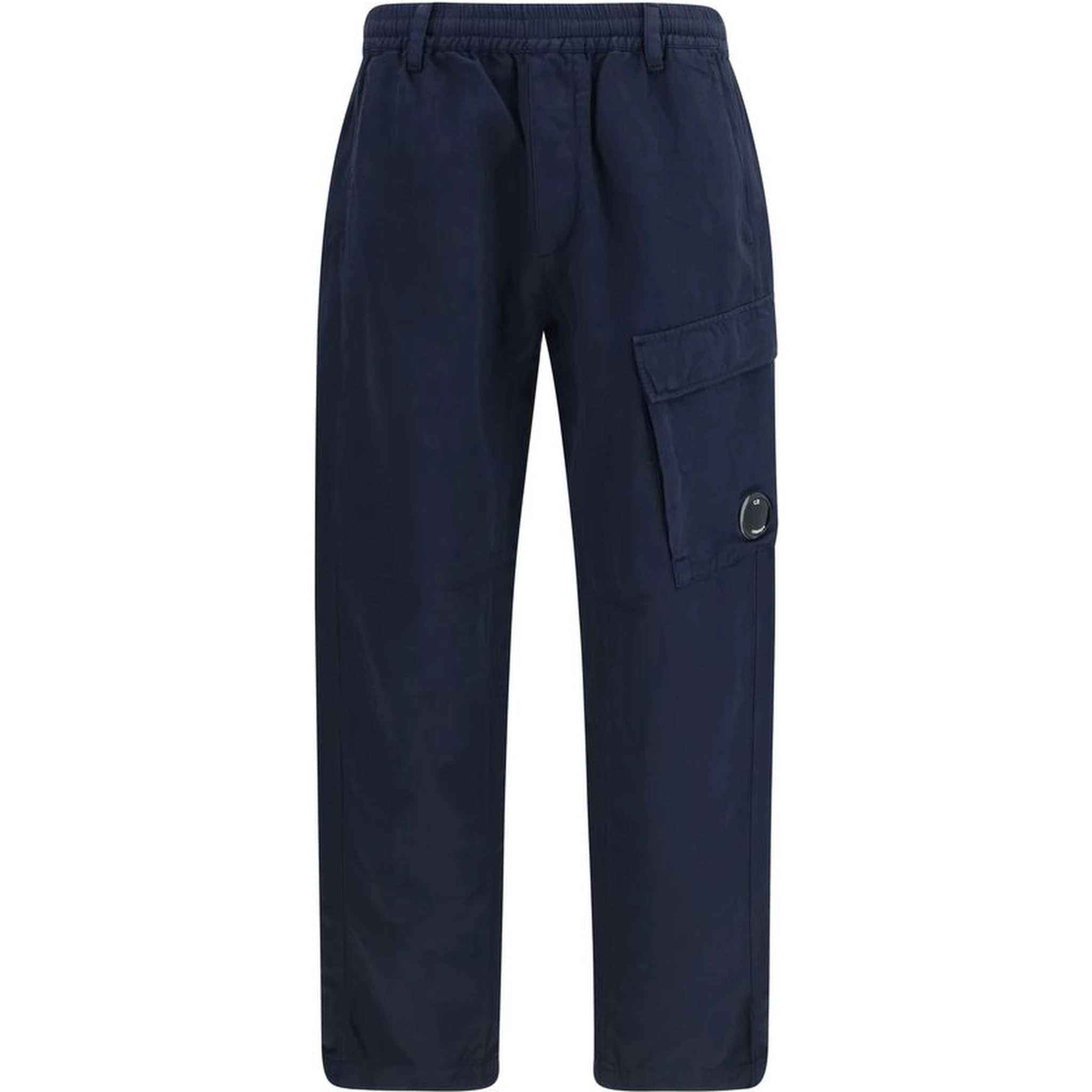Blue Cotton Cargo Pants