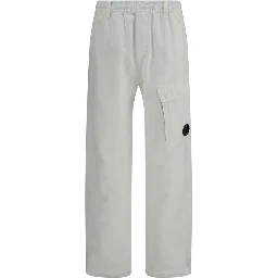 White Cotton Cargo Pants