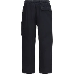 Black Cotton Cargo Pants