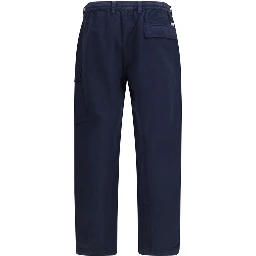 Blue Cotton Cargo Pants