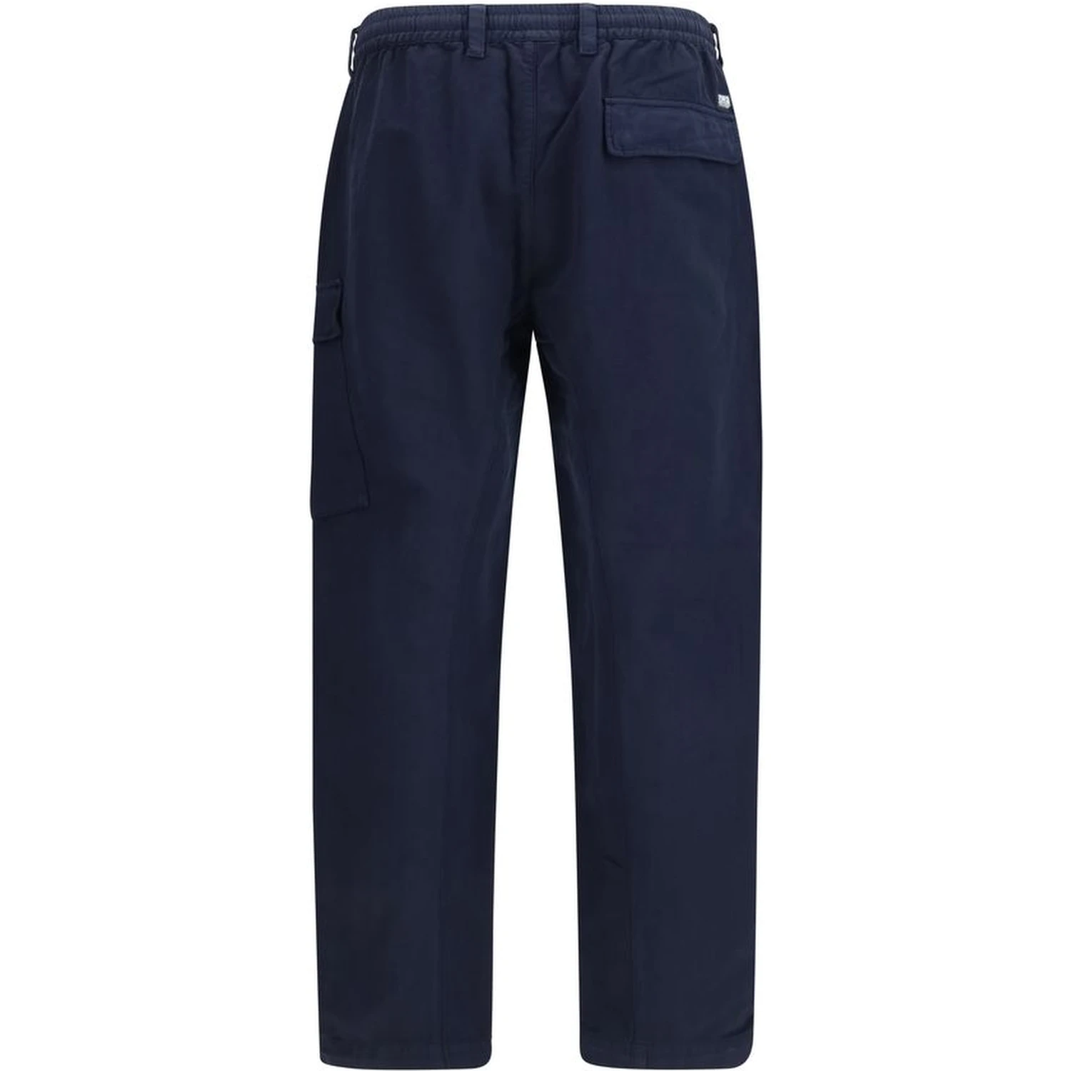 Blue Cotton Cargo Pants