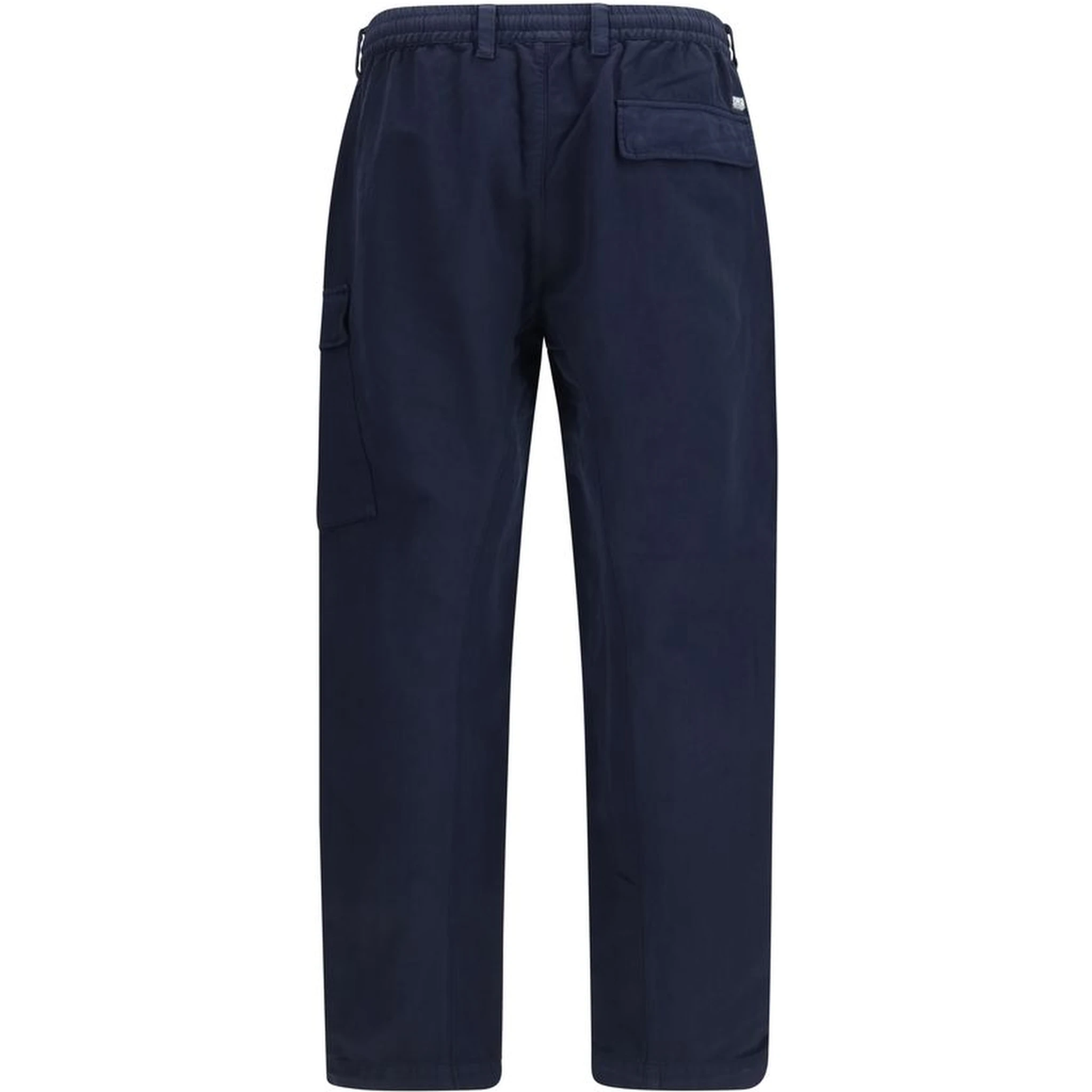 Blue Cotton Cargo Pants