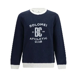 Blue Cotton Sweatshirt