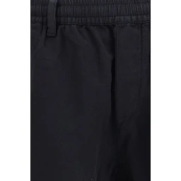 Black Cotton Cargo Pants