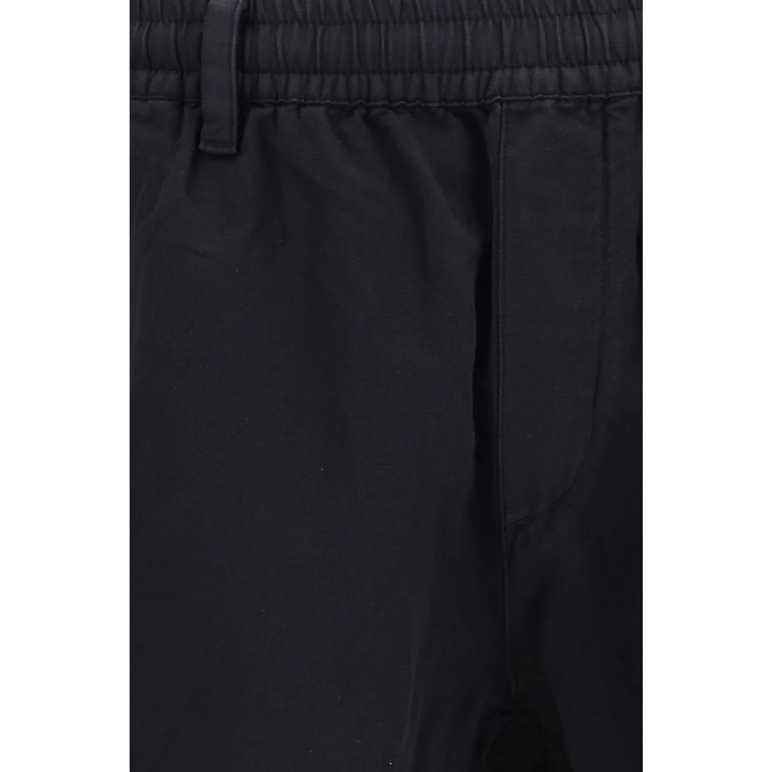 Black Cotton Cargo Pants
