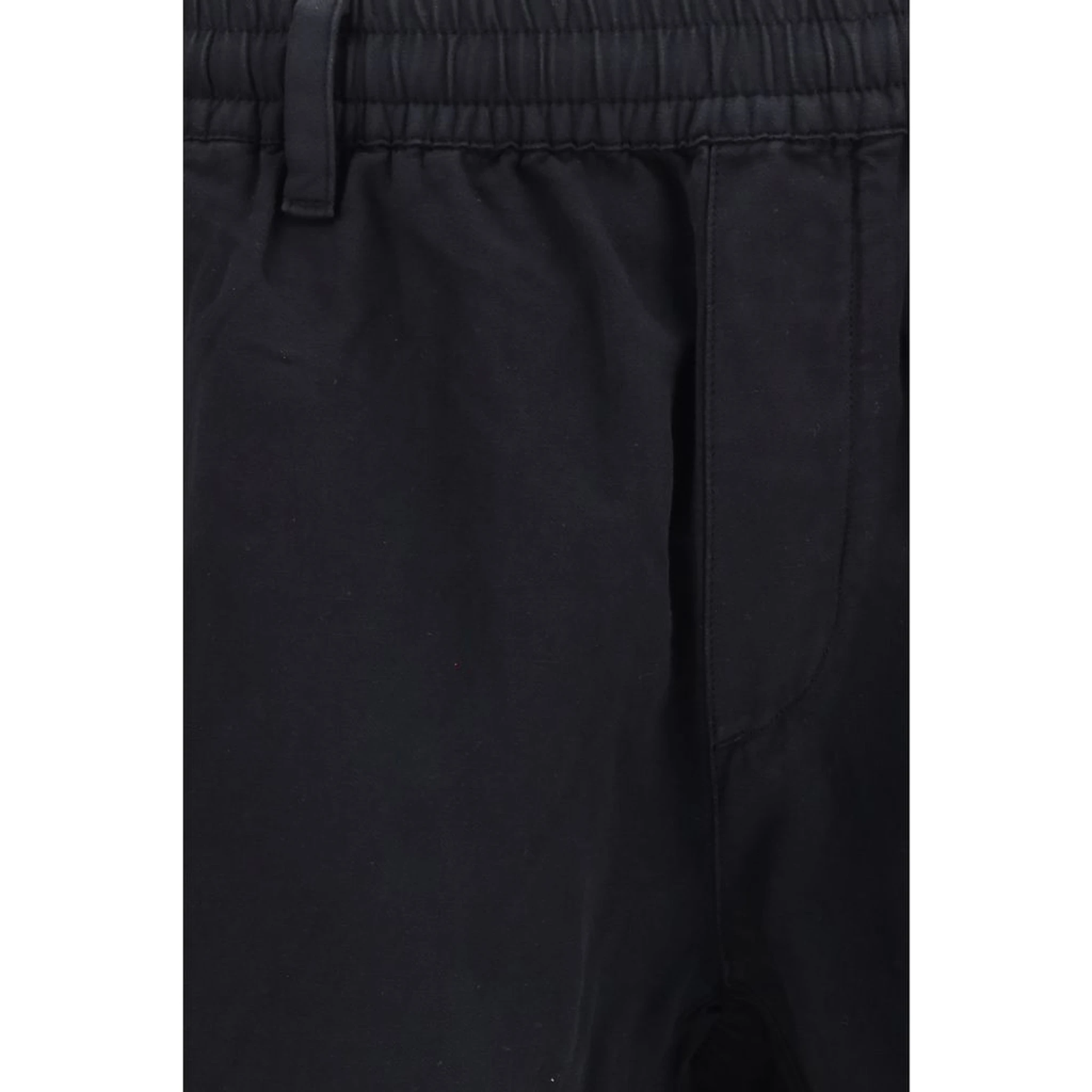 Black Cotton Cargo Pants