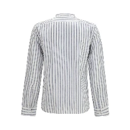 Blue Cotton Pattern Shirt
