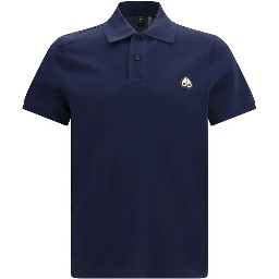 Blue Cotton Polo Shirt