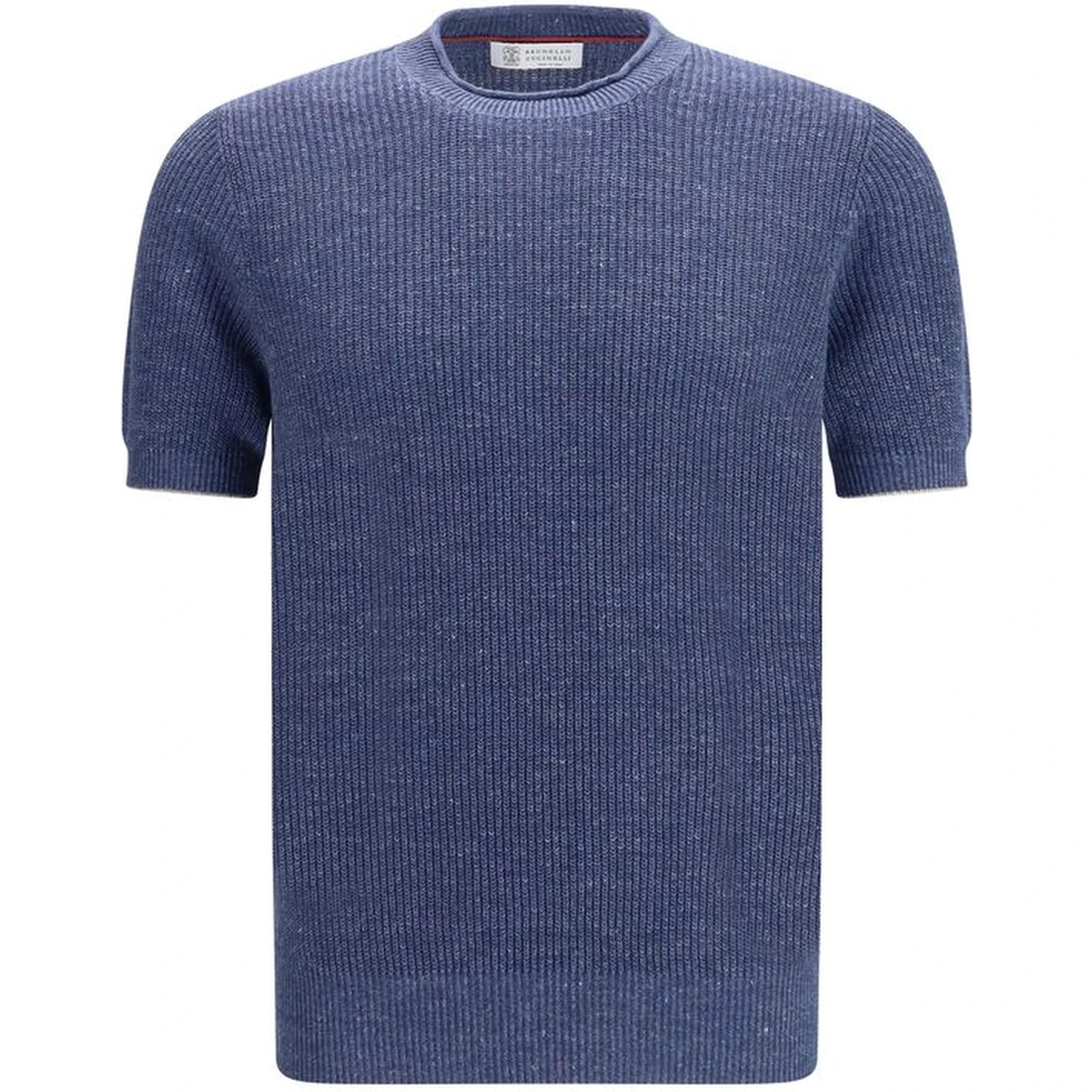 تيشيرت كتان أزرق