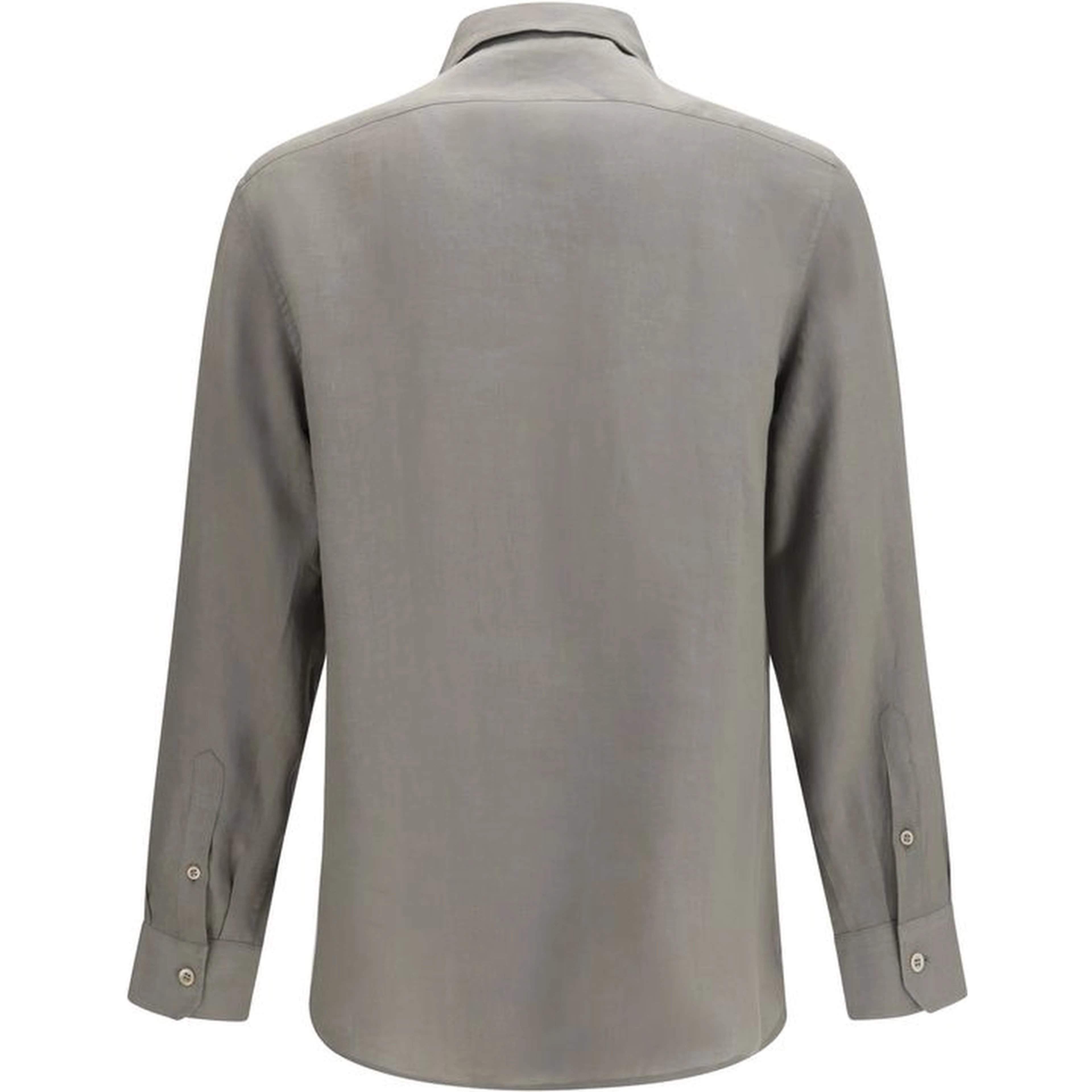 Bicolor Linen Dress Shirt