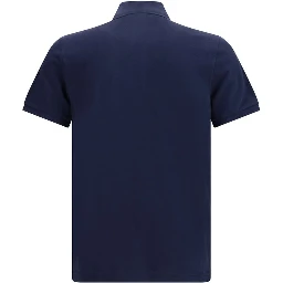 Blue Cotton Polo Shirt