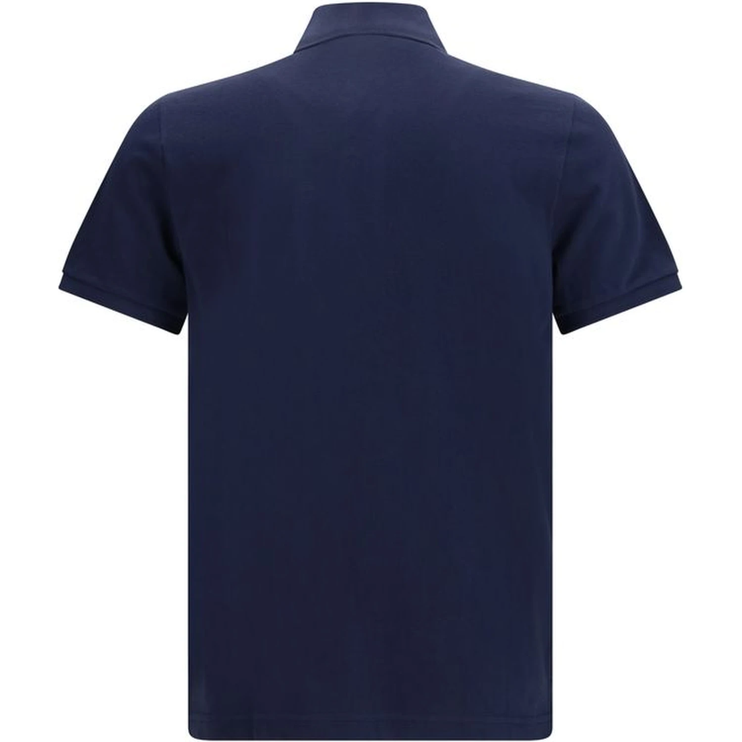 Blue Cotton Polo Shirt